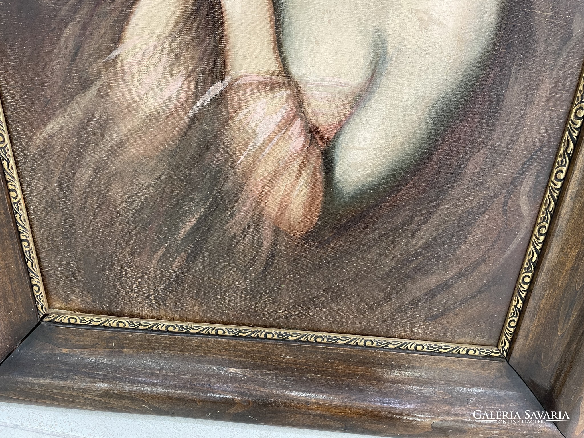 Zoltán Bihari female nude portrait painting oil painting Paintings