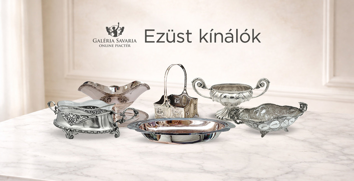 Csodaszép ezüst kínálók a Galéria Savarián!