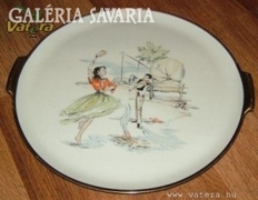 Hand-painted Large Porcelain Tray, ALKA BAVARIA