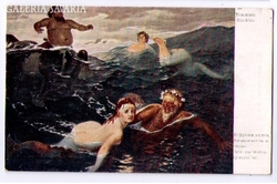 A hullámok játéka - Régi  képeslap