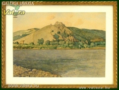 Magyar festő, 1918 : Vár a folyónál 1918