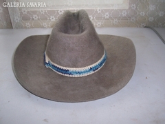 WESTERN, eredeti, HÓDSZŐR kovboj kalap 1960-ból.