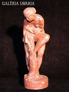 Kisfaludi, Törölköző nő, terrakotta, 50cm