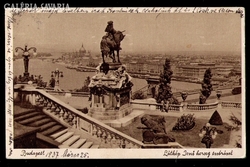 BUDAPEST  -Látkép Jenő herceg szobrával
