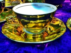 Antik 6sz. 22 k Aranyozott  Tirschenre Bava kávés teás k