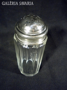 S467 Ezüst fedeles antik púderes üveg