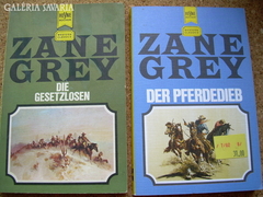 2 db Zane Grey vadnyugati regény, németül
