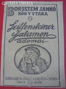 Borsszem Jankó Könyvtára 1920 Miniatűr Könyv