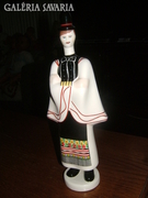 Aquincum hand painted porcelain. Men's traditional costume.