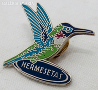 Zománcozott Kolibri Madár Gallér Kitűző