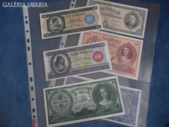 Ritka bankjegyek másolata egyben - pl 1946-os 10 és 100 Ft