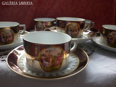 Csehszlovák porcelán 6sz.teás készlet