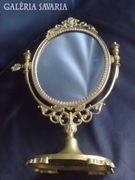 Barokk 38cm réz fordítható tükör