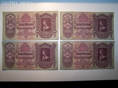 100 pengő 1930 (4 db)