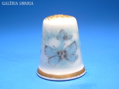 Gyűszű, Jelzett  Porcelán