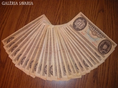 25 db 50 Forintos bankjegy
