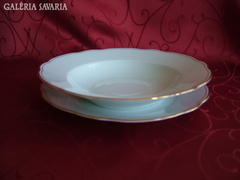 Arany szélű porcelán tányérok (Bohemia)