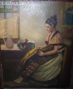 Kubinyi Sándor olajfestménye vászonra festve