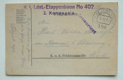 Feldpostkarte - Tábori posta (19.)