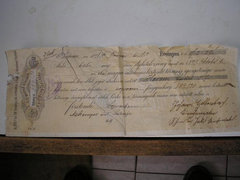 Első Magyar Biztosítótársaság kötvény 1898