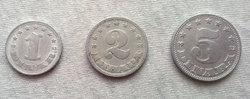 1953 as 1,2,5 aluminium Dínár! 