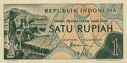 Indonézia 1 Rúpia  1960  Unc.