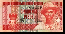 Bissau-Guinea 50 Peso 1990 Unc