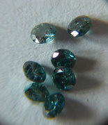 1.9 mm-es Természetes Kék Gyémánt brilliáns 7db