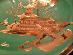Antik,japán Noritaké Porcelán Tál Mai ár 600 Usd-