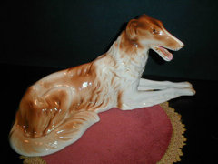 Royal Dux Agár Kutya Figura