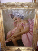 Fried Pál: Balerina rózsaszín ruhában