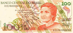 Brazília 100 cruzeiros 1992 Unc