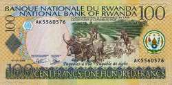 Ruanda 100 francs 2003  Unc