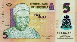 Nigéria 5 naira 2009 Polimer   Unc