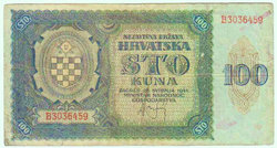 Horvátország 100 kuna 1941 F