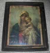 Nagy Mária-festmény, eredeti antik keretében