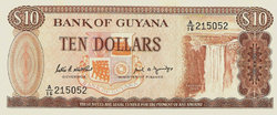 Guyana 10 dollar 1989 Unc