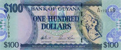 Guyana 100 dollar 2006 Unc