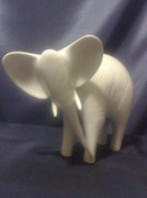 Art Deco fehér elefánt ritka 16x21cm hibátlan