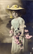 Kislány nagy fehér kalapban, 1911