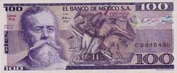 Mexico 100 pesos 1982 Unc