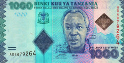 Tanzánia 1000 shilling 2011 Unc