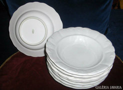 Antik, masszív Zsolnay tányérok - 7 db