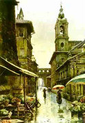 Roesler F.: Rue du clocher - Roma (1885)