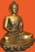 Gyönyörű óriás  bronz Buddha szobor, 55 cm