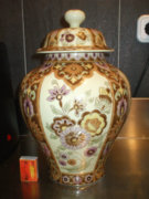 Zsolnay hatalmas fedeles váza