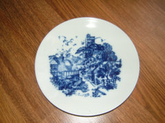 Antique cobalt marked decorative wall plate
