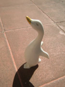 Classic Raven House figure: large white goose (hand painted