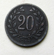 20 Heller - Ausztria - 1917