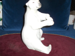 Kerámia jegesmedve - 23 cm magas
